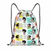 manga Quino Mafalda Drawstring Backpack Women Men Gym Sport Sackpack Portable Kawaii Carto Shop Bag Sack C1Rn#