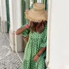 Robes décontractées Femmes en vrac Summer V cou de cou à demi-manche motif géométrique bohème