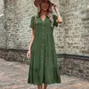 Casual Dresses Summer European And N Women's Temperament Long Hepburn Style French Dress