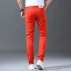 Мужские джинсы FDIOCN Spring Summer Thin Denim Slim Fit European American High-End Brand Маленькие прямые брюки XW2027-00