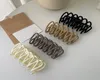 Hair Clip Claws Matte Geometric Barrette Hollow Girls Hair Holder Accessory Acrylic Hair Claw Clips Hairpins Headdress Hairgrips7064045