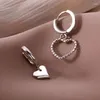 Stud Earrings 1Pair Korea Fashion Irregular Heart Ear Clips For Women Without Piercing Girls Banquet Jewelry Gift