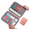 hot Travel Wallet Family Passport Holder Creative Waterproof Document Case Organizer Travel accories Document Bag Cardholder 54wK#