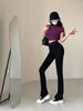 Women's Jeans High Girls TVVOVVIN Spicy Waist Tight Slim Elastic Hip Slightly Pants Trousers Casual Flare 6VU3