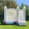 4.5mLx4.5mWx3.5mH (15x15x11.5ft) Free ship Playground Mini Small Inflatable Bouncer Combo Bouncy Castle Wedding Kids Toddler White Bounce House With Slide For Sale