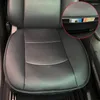 Car Seat Covers Black PU Leather Front Cover Cushion Auto Driver Side Breathable Bottom Protector Mat Universal