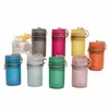Candy Color Shining Transparent Cylindrical Jelly Bag Fi FI Mini Bolsa de Lipstick Bolsa portátil Zipper Burse com Keychain M48Z#