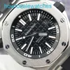 AP Freizeit Armband Uhr Royal Oak Offshore 15710st Herren Watch Watch Black Face Date Deep Dive 300 m 42 mm automatische mechanische Uhr