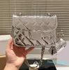 Klassieke Diamond Crossbody Messenger Shiny Patent Leather Women Luxury Bag Fashion Lattice Purse Handtas