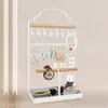 Jewelry Pouches Metal Jewellery Holder Display Stand With Tray Hangings Tower Rack