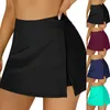Saias femininas de roupas de banho femininas saia de banho dividida feminino construído em shorts na cintura alta maiô de maiô para maiúsculas para roupas de banho top