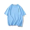 Weißer Hintergrund Sommer Jugendpersönlichkeit Spleißen Paar halb Ärmeln trendige Marke reines Baumwoll-Kurzarm-T-Shirt für Männer 1611-p25