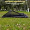 Rucksackzelt 1 Person Ultraleicht Aluminium Pole Stormsicheres Camping für vier Jahreszeiten Single 240416