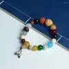 Bracelets de liaison duobao bodhi bricte-arme bracelet génération de grande providence agate fils bouddha perles de poche