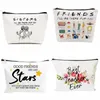 friends TV Show Theme Sisters I'll Be There for You Makeup Bag Best Friend Bestie BFF Birthday Wedding Christmas Graduati Gift f6qg#