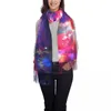 Scarves Wonderful Starry Scarf With Tassel Galaxy Space Print Outdoor Shawls And Wraps Female Headwear Winter Vintage Bufanda