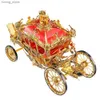 3d puzzels Piecool Model Building Kits The Princess Carriage Carousel Puzzle 3D Metal Assembly Toys Diy Set for Collection Great Gifts Y240415