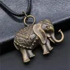 Pendant Necklaces 1pcs Double Sided Elephant Necklace Findings Jewelry Materials Chain Length 45 4cm