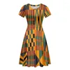 パーティードレスHycool 2024ファッション半袖の丸い首の誕生日Aラインドレスを販売する女性のためのドレス