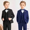 Costumes Flower Boys Suit pour mariage adolescent enfants Cérémonie formelle Tuxedo Robe Enfants Photographie Blazer Party Performance Costume