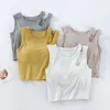 Camisoles Tanks ein Stück Nachtwäsche -Hemd für Frauen ärmellose Weste Tops Brustpolster Sexy Summer Nightwear Slim Booding Unterwäsche