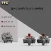 Keyboards TTC Gold Silver Red Brown Pro Keyboards Switch 3 Pins 43g 45g Mechanical Keyboard Tactile Linear Gaming Switches lubricated