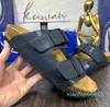 2024 Summer Leather Slide المفضل الشاطئ الأحذية غير الرسمية للنساء الرجال الحجم 35-45