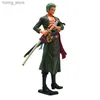 Actionspielzeug Abbildungen 28 cm ein Stück Anime Figur GK Roronoa Zoro Stehend Drei-Blatt-Manga-Statue-Aktion-Figuren-Sammlung Modell Kinderspielzeugdekoration Y240415