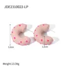 Stud Earrings 2024 Cute Sweet Colorful C-shaped Chubby For Women Girls Classic Trendy Wedding Party Jewelry Accessories Gift