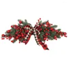 Fiori decorativi Christmas Artificial Pine Branch Ghirth Festival favorisce la Similazione con palla rossa per decorazioni per lanugine per portate