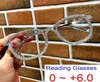 Solglasögon Fashion Farsighted Reading Glasses Women Clear Round Anti Blue Light Recept Computer Diopter 0 till 60 2209299297436