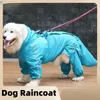 Hondenkleding Reflectief voegde zich bij Raincoat Grote all -inclusive SamoYed Golden Retriever Pet Four Leged Water Dof Clothing