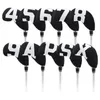 910Pcs Portable PU Golf Club Iron Head Covers Protector Golfs Head Cover Set Golf Accessories Golf Putter Cover Golf Headcover 240416
