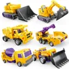 Transformation Toys Alloy Engineering Car Children's Transformation Robot Toy Hercules Star Transformation War God HexaHedral Gift Box Set Kids Gifts 6pcs/Box