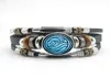 Avatar The Last Airbender Leather Bracelet Kingdom Jewelry Air Nomad Fire And Water Tribe Glass Dome Men039s Bangle5725469