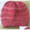 Hair Accessories Cc Hat 15 Colors Women Cloghet Knit Cap Winter Sklies Beanies Warm Caps Female Knitted Stylish Hats Drop Delivery Pro Otmyc