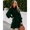 Casual Dresses Y2K Clothes Elegant Fashion Long Puff Sleeve High Waist Ruffle Evening Dress Autumn Corset Party Princess For Women 2024