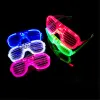 Led hartvormige flitsende lichtgevende raamblinds bril Nachtclub Decoratie Fluorescent Lichtstaven G0412