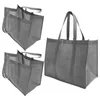 Sacs de rangement 3 pcs Sac à provisions non tissés réutilisables LIVRE PLACE LIGJT TOTE Fabric Pourse pour