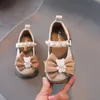 Chaussures pour enfants Girls Carton Cartoon Fashion Princess Chaussures Nouvelles chaussures de printemps Chaussures pour tout-petit Chaussures en cuir bouche peu profonde Chaussures