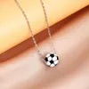 Colliers pendants Fashion Sports Bombe Silicone Collier Basketball Collier de football pour hommes et femmes Rugby loisirs Bijoux d'anniversaire