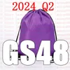 Bolsas de compras mais recentes 2024 Q2 GC48 GC 48 Bunco de bolso e puxe a bolsa de corda Bolsa grátis