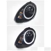 Flojo de ensamblaje de luz de automóvil para la caja de la lámpara de la cabeza de Porsche 987.1 2004-2009 Actualización de Cayman LED LED TIEMPO Running Drop entrega M M DH3HE
