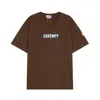 Herren T -Shirts 23SS Grundstil Ound Neck Logo Druck Kavierthemd Männer Frauen EU Größe Baumwolltife Mode Sommer Harajuku