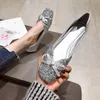 Casual Shoes 2024 Spring And Summer Fashion Sequin Bean-bean Women's Shallow Flat Water Diamond Large