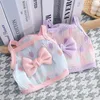 Summer Clothes Puppy Bow Polka Dot Suspenders Fashion Small Dog Pet Breathable Cool Teddy Vest XSXL Lovely 240416