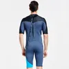 SBART 2mm Neoprene Metrau de roupa de banho Men de banho de manga curta Tatchwork Swimsuit Scuba Merno de mergulho Surfing Wellyfish Dive Ploth 240315