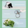 Plush Keychains Kawaii Helmet Sea Turtle Keychain Cute Animal Plush Key Chain Mobile Phone Charms Car Bag Pendant Children Toys Gift Y240415