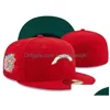 Tapas de pelota All Team Logo Designer Hats ajustados Snapbacks Football ajustable Carta informal Flat Outdoor Bordery Casquette CL DHJ9C