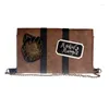 Bag Trunk Wallet Ladies Small Square Suitcase Inspired Folding Clutch Female 8006